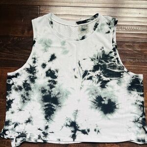 lululemon athletica Black and White Tie-Dye Tank Top